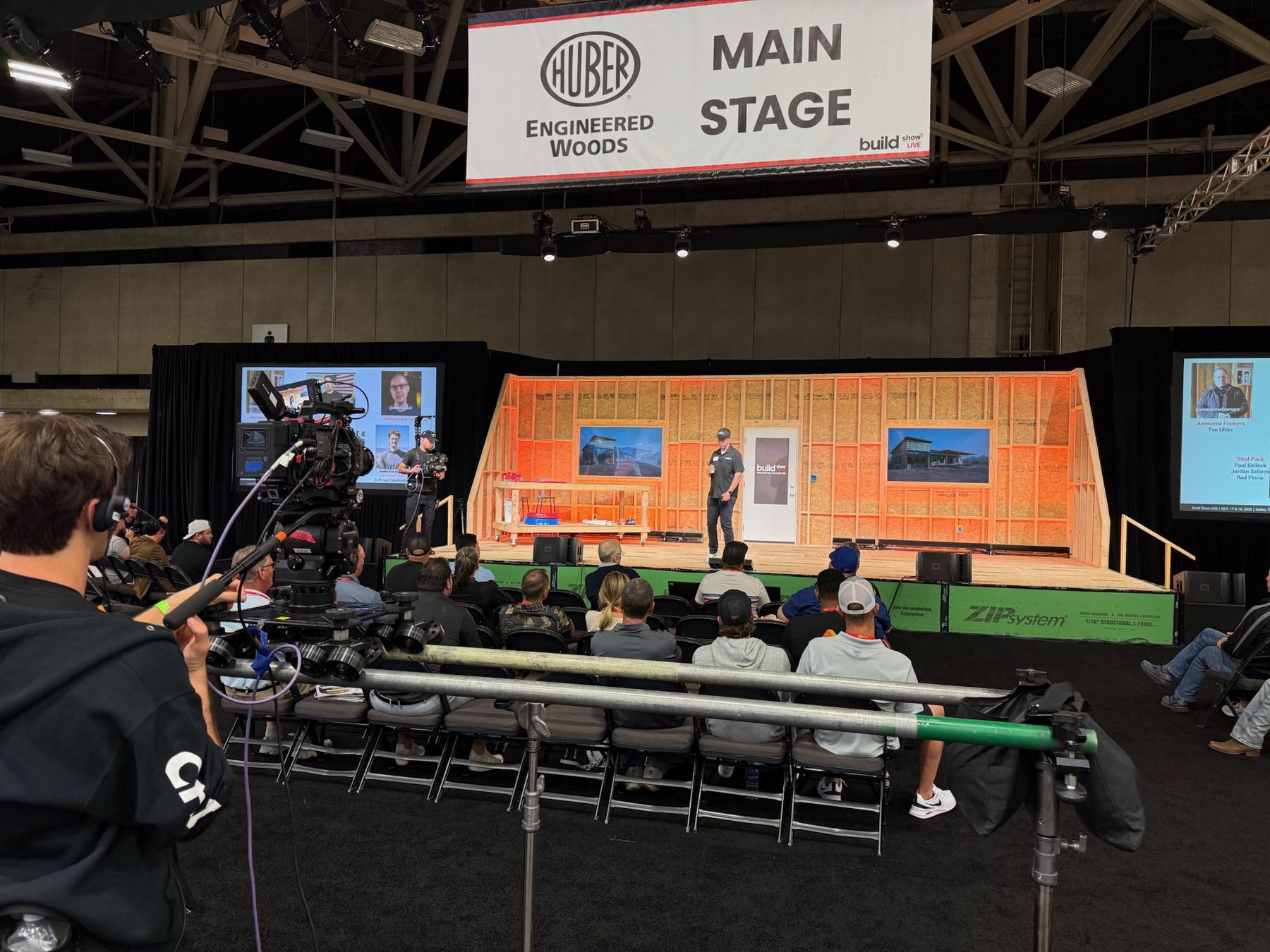 Audience viewing the completed Build Show Live main stage