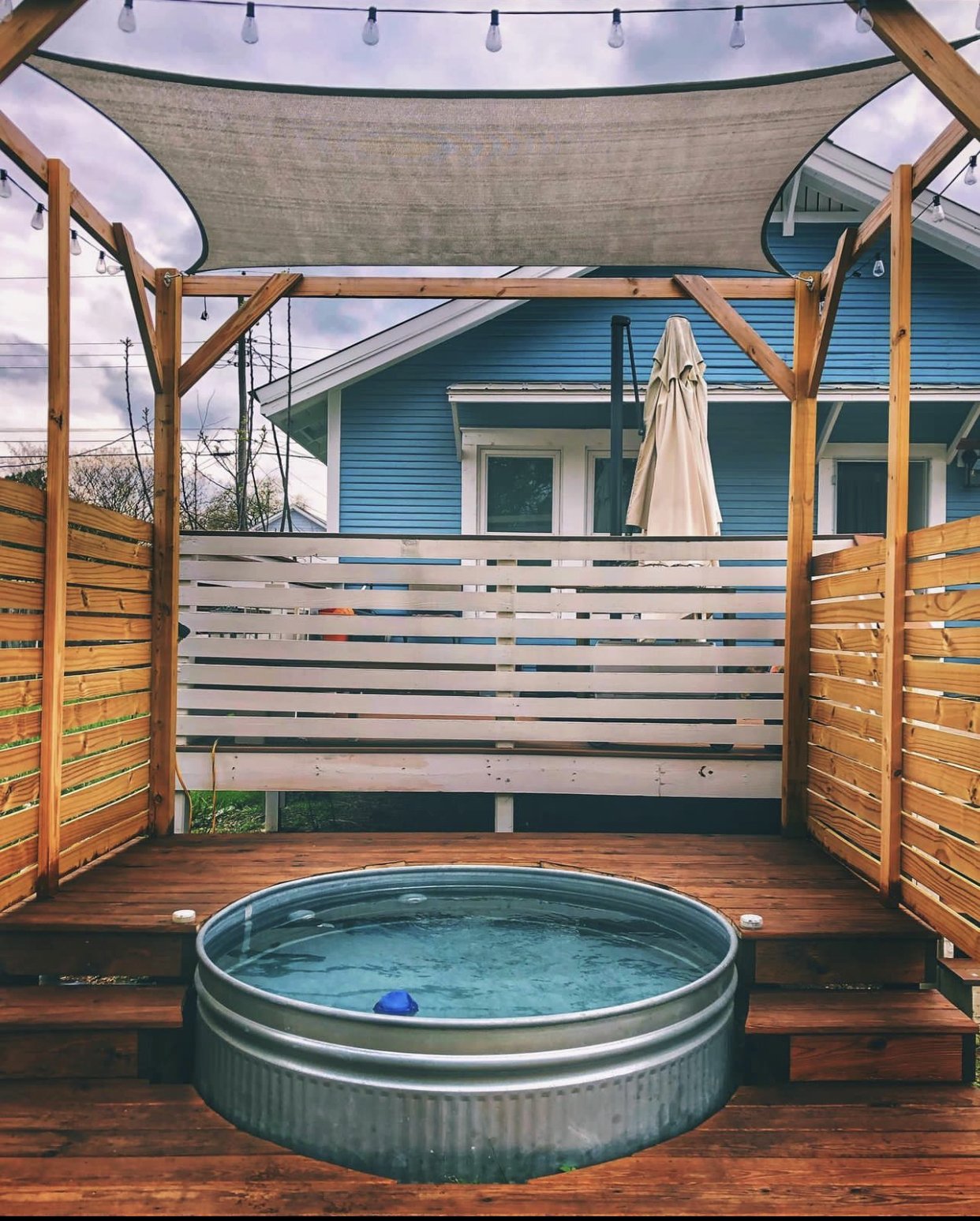 Complete cowboy pool deck and pergola