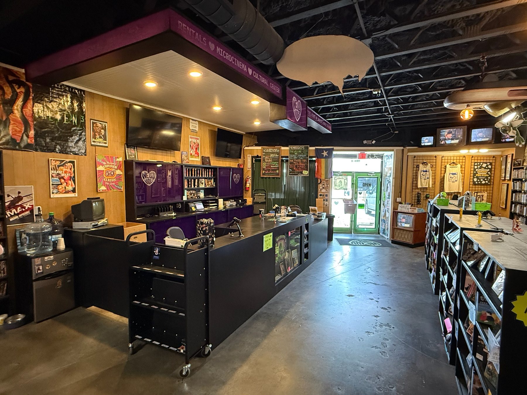 The completed front desk and checkout area after the 2026 redesign