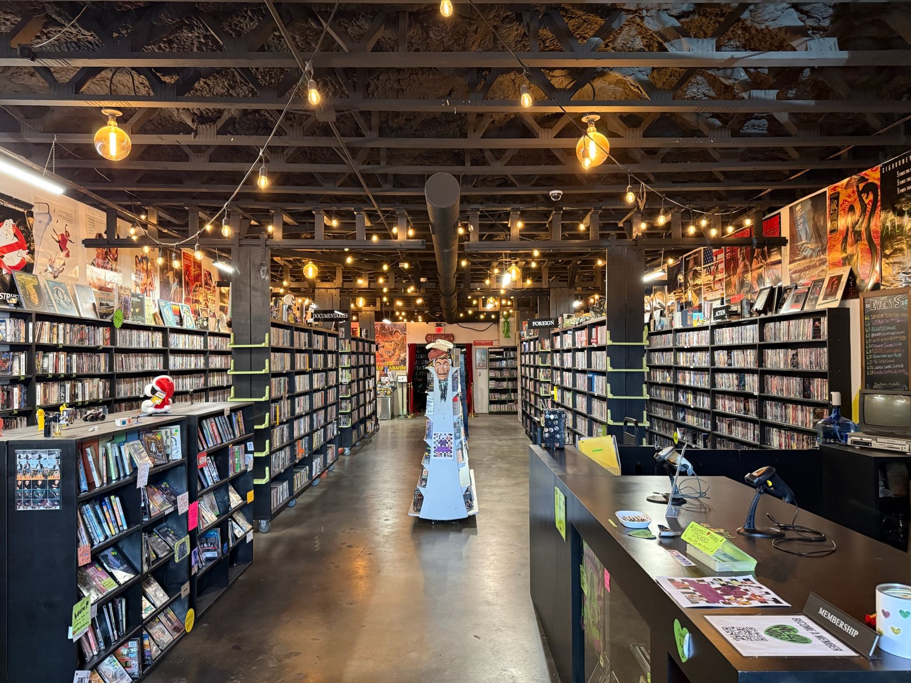 Interior of We Luv Video after the physical build-out